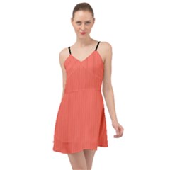 Living Coral - Summer Time Chiffon Dress by FashionLane