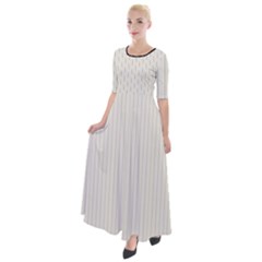 Cannoli Cream - Half Sleeves Maxi Dress by FashionLane