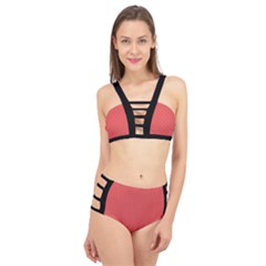 Valentine Red - Cage Up Bikini Set by FashionLane