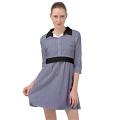 Cool Grey - Mini Skater Shirt Dress by FashionLane