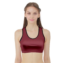 Antique Ruby - Sports Bra With Border by FashionLane