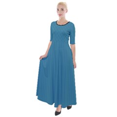 Blue Moon - Half Sleeves Maxi Dress by FashionLane