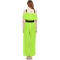 Chartreuse Green - Draped Sleeveless Chiffon Jumpsuit View2