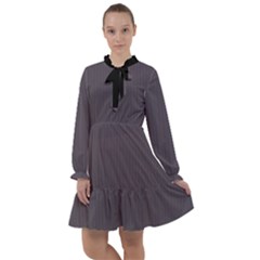 Dark Smoke Grey - All Frills Chiffon Dress by FashionLane