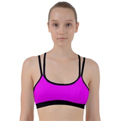 Fuchsia Pink - Line Them Up Sports Bra by FashionLane