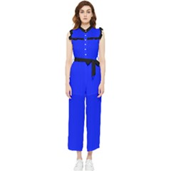 Just Blue - Women s Frill Top Jumpsuit by FashionLane