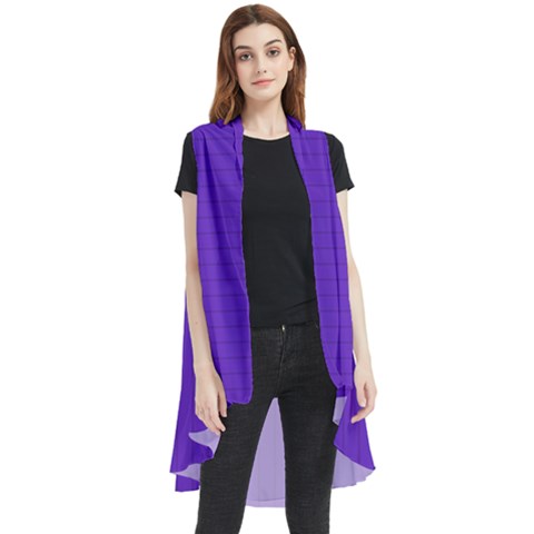 Just Purple - Sleeveless Chiffon Waistcoat Shirt by FashionLane