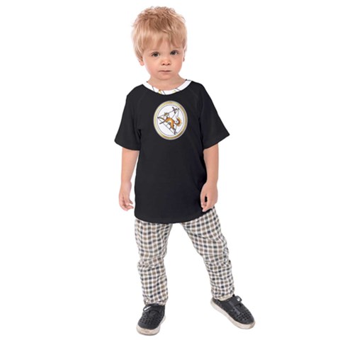 Fox & Sparrow - Black - By Larenard Kids  Raglan Tee by LaRenard