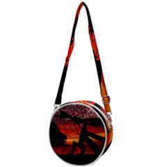 Mountain Bike Parked At Waterfront Park003 Crossbody Circle Bag by dflcprintsclothing