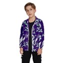 Floral blue pattern Kids  Windbreaker View2