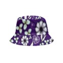 Floral blue pattern  Inside Out Bucket Hat (Kids) View1