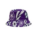 Floral blue pattern  Inside Out Bucket Hat (Kids) View2