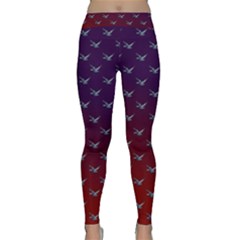 Blue Bird Of Happiness - Dark - By Larenard Classic Yoga Leggings by LaRenard