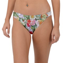 Vintage Flowers Band Bikini Bottom by goljakoff