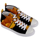 Yellow Poppies Women s Mid-Top Canvas Sneakers View3