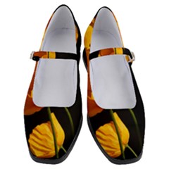 Yellow Poppies Women s Mary Jane Shoes by Audy