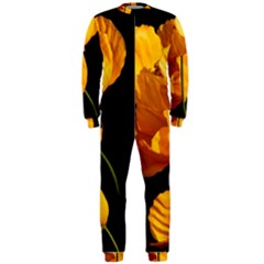 Yellow Poppies Onepiece Jumpsuit (men)  by Audy