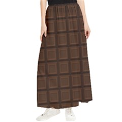 Chocolate Maxi Chiffon Skirt by goljakoff