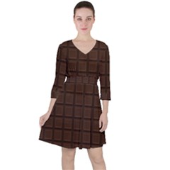 Chocolate Ruffle Dress by goljakoff