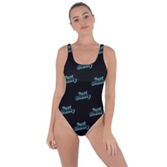 Just Beauty Words Motif Print Pattern Bring Sexy Back Swimsuit by dflcprintsclothing