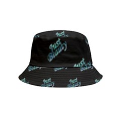 Just Beauty Words Motif Print Pattern Bucket Hat (kids) by dflcprintsclothing