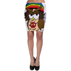  Rainbow Stoner Owl Bodycon Skirt by IIPhotographyAndDesigns