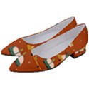 Cute Merry Christmas And Happy New Seamless Pattern With Cars Carrying Christmas Trees Women s Block Heels  View2