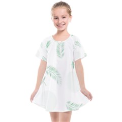 Flower Branch Corolla Wreath Vector Kids  Smock Dress by HermanTelo