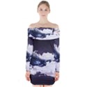 Blue whale dream Long Sleeve Off Shoulder Dress View1