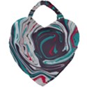 Vector Vivid Marble Pattern 1 Giant Heart Shaped Tote View1