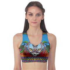 Grateful Dead Wallpapers Sports Bra by Sapixe