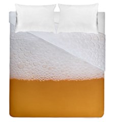 Beer Foam Bubbles Alcohol  Glass Duvet Cover Double Side (queen Size) by Amaryn4rt