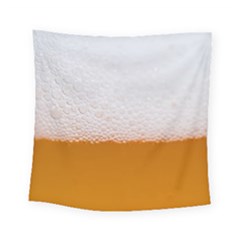 Beer Foam Bubbles Alcohol  Glass Square Tapestry (small) by Amaryn4rt