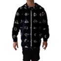 Electrical Symbols Callgraphy Short Run Inverted Kids  Hooded Windbreaker View1