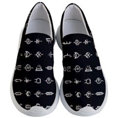 Electrical Symbols Callgraphy Short Run Inverted Women s Lightweight Slip Ons by WetdryvacsLair