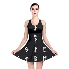 Elder Futhark Rune Set Collected Inverted Reversible Skater Dress by WetdryvacsLair