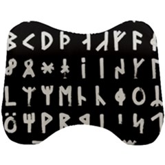 Complete Dalecarlian Rune Set Inverted Head Support Cushion by WetdryvacsLair