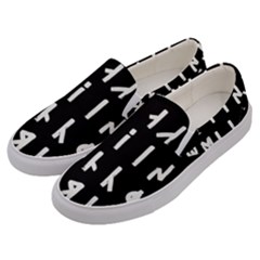 Complete Dalecarlian Rune Set Inverted Men s Canvas Slip Ons by WetdryvacsLair