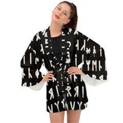 Complete Dalecarlian Rune Set Inverted Long Sleeve Kimono by WetdryvacsLair