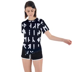 Complete Dalecarlian Rune Set Inverted Asymmetrical Short Sleeve Sports Tee by WetdryvacsLair