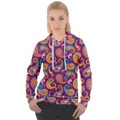 Paisley Purple Women s Overhead Hoodie by designsbymallika