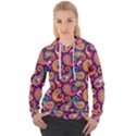 Paisley Purple Women s Overhead Hoodie View1