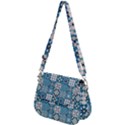 Ceramic Tile Pattern Saddle Handbag View2