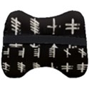 Ogham Rune Set Complete Inverted Head Support Cushion View2