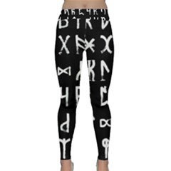 Macromannic Runes Collected Inverted Classic Yoga Leggings by WetdryvacsLair