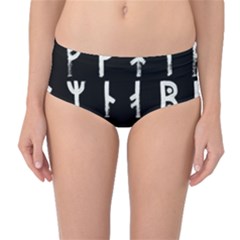 Medieval Runes Collected Inverted Complete Mid-waist Bikini Bottoms by WetdryvacsLair