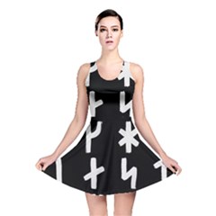 Younger Futhark Rune Set Collected Inverted Reversible Skater Dress by WetdryvacsLair