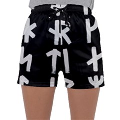 Younger Futhark Rune Set Collected Inverted Sleepwear Shorts by WetdryvacsLair