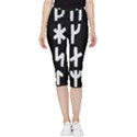 Younger Futhark Rune Set Collected Inverted Inside Out Lightweight Velour Capri Leggings  View1