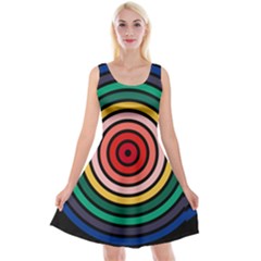 Nine 9 Bar Rainbow Target Reversible Velvet Sleeveless Dress by WetdryvacsLair